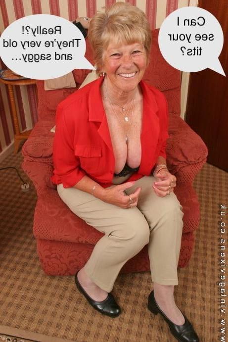 25P Grannies with saggy tits #1