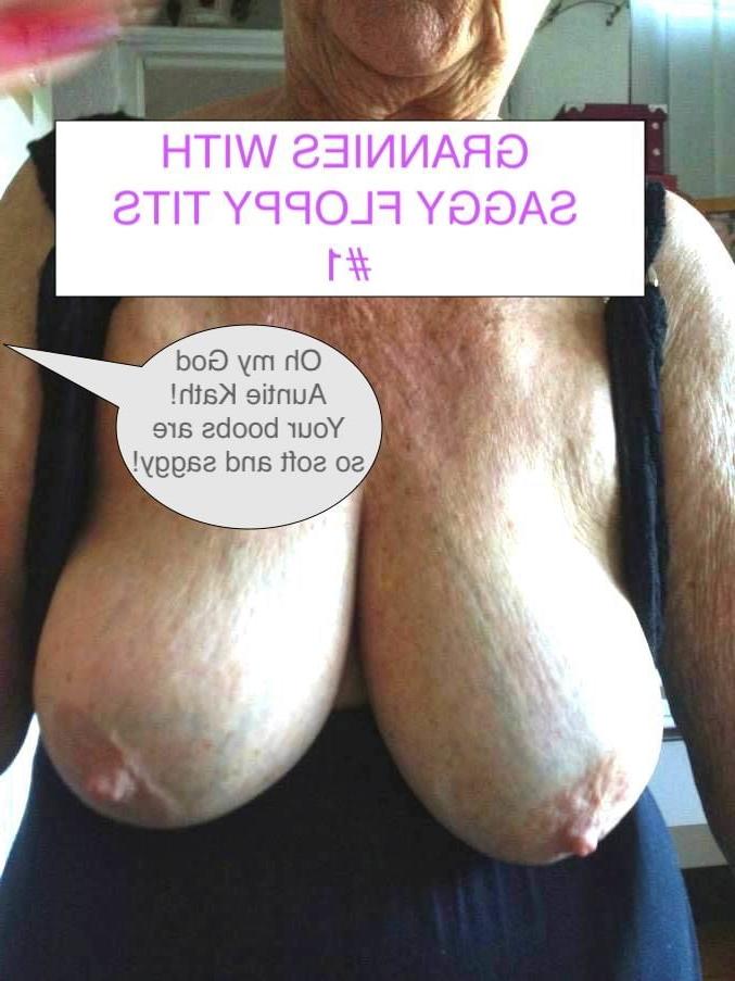 25P Grannies with saggy tits #1