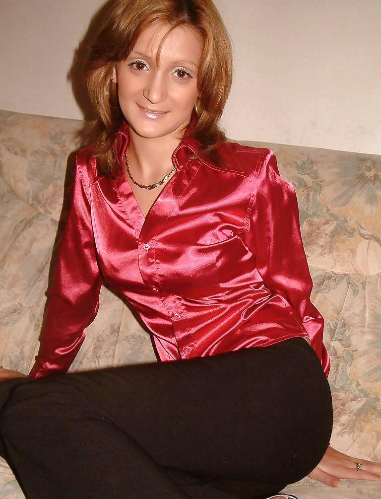 20P Satin blouse babes