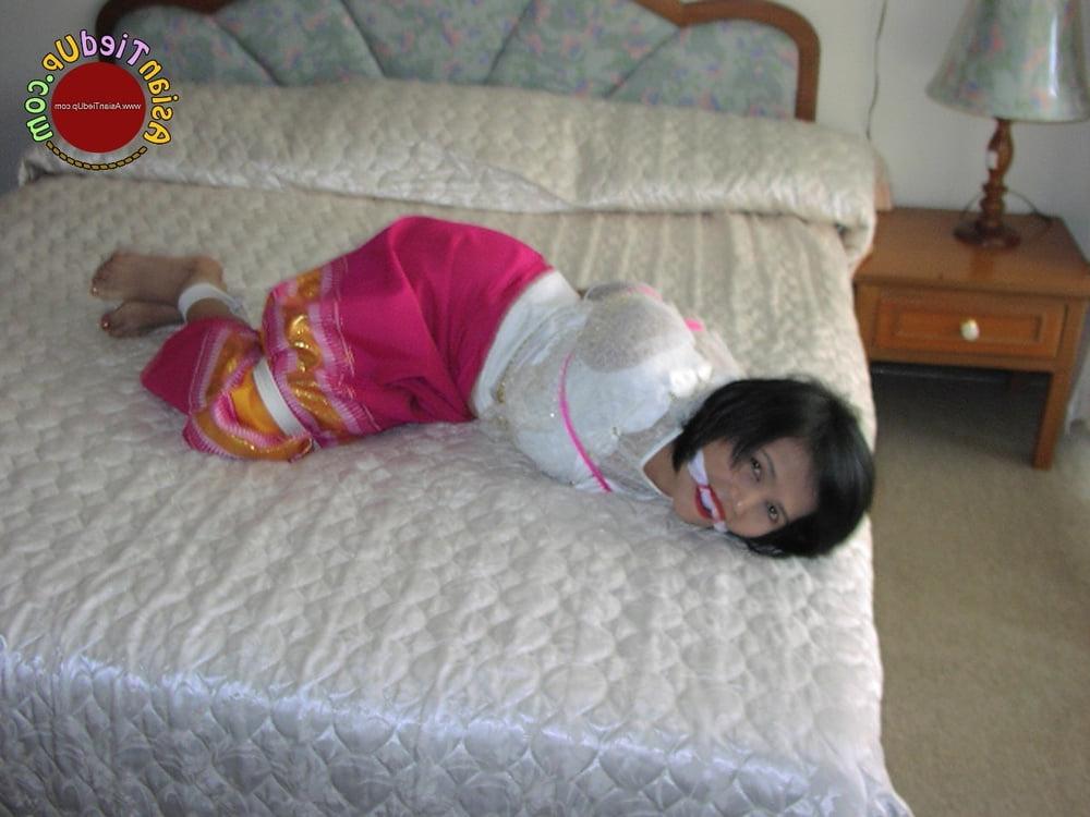 25P asian milf hogtied and gagged