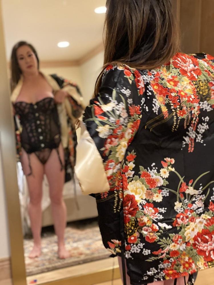 12P Asian MILF Shows Love for Garters and Stockings
