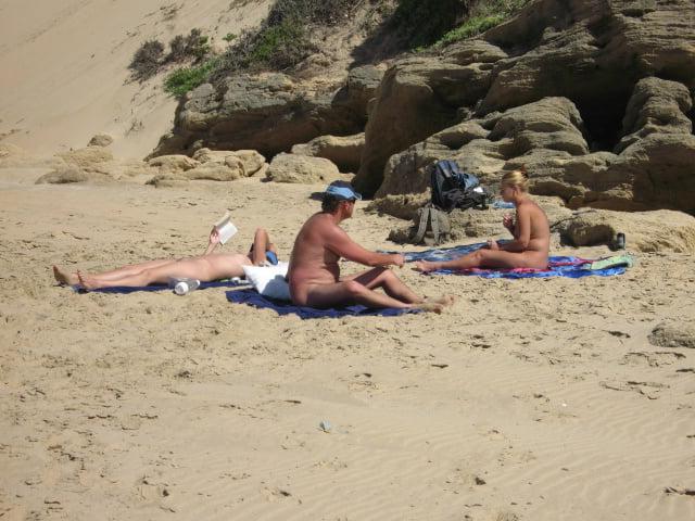 25P Fun at the beach with our nudist friends.