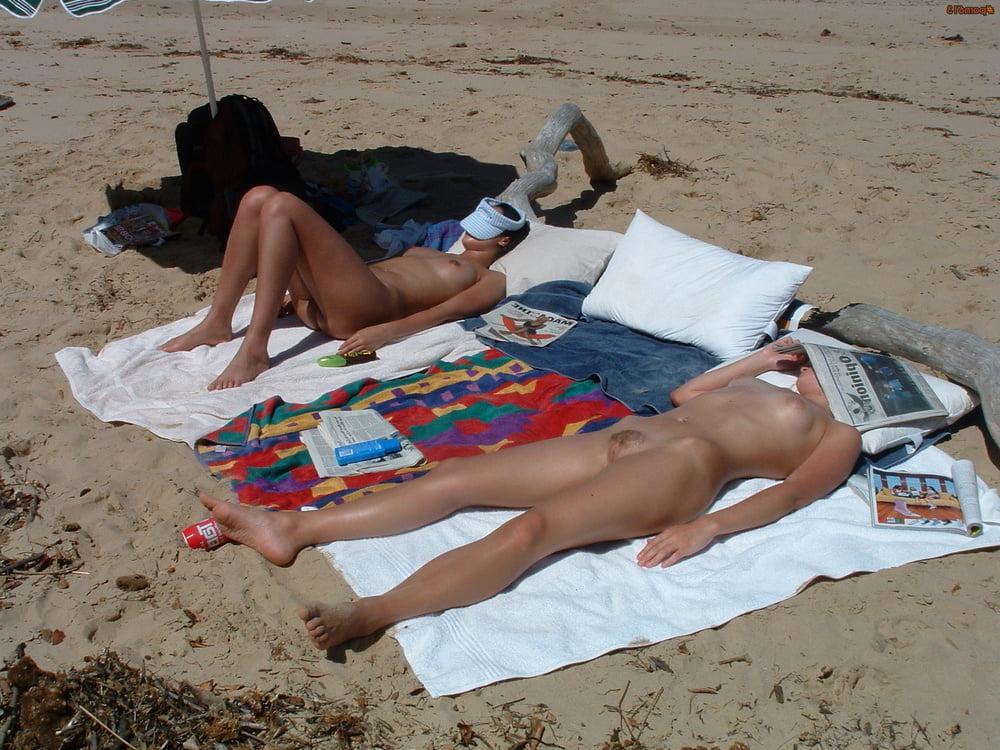 25P Fun at the beach with our nudist friends.