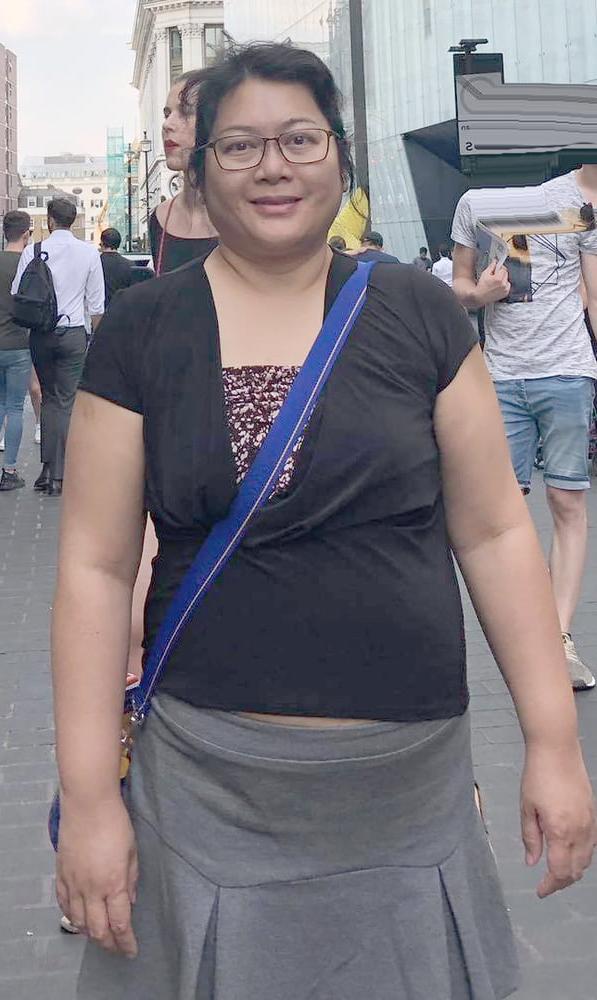 18P Sexy small boobs big belly asian milf