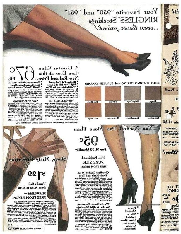 25P Nylon stocking ads