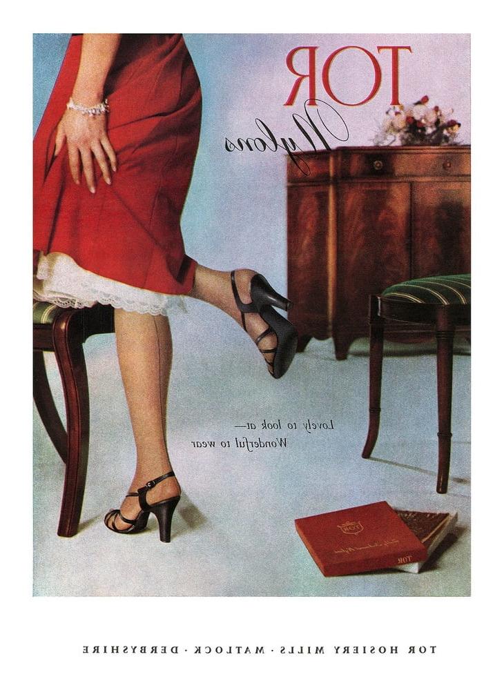 25P Nylon stocking ads