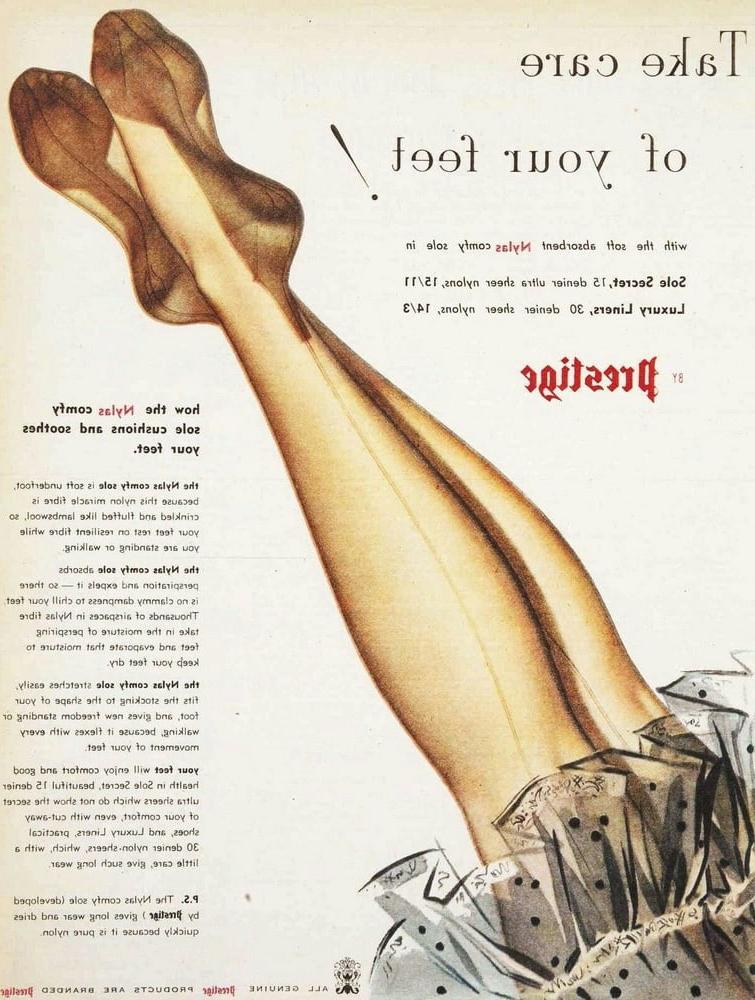25P Nylon stocking ads