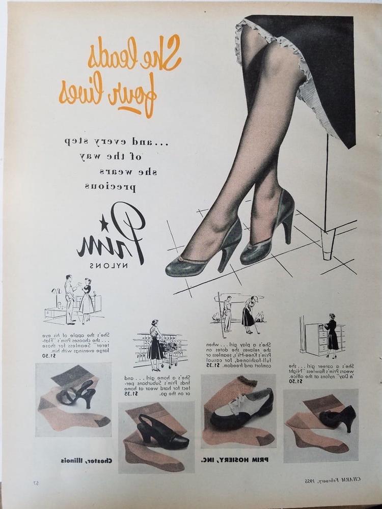 25P Nylon stocking ads