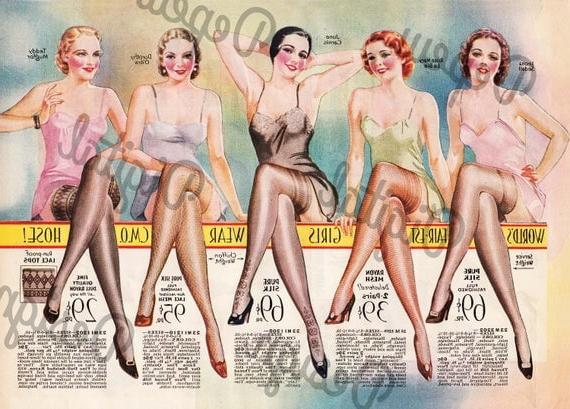 25P Nylon stocking ads