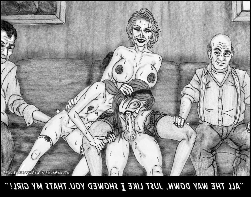 25P Sweet BDSM drawings