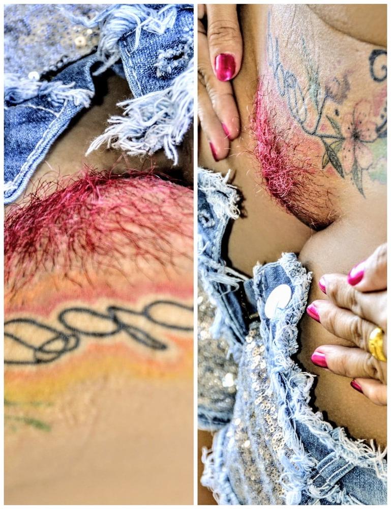 20P Busty Asian with  Colorful Dyed Bush 1