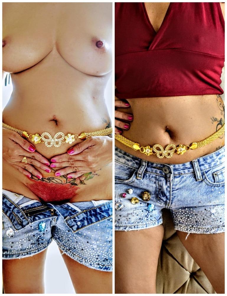 20P Busty Asian with  Colorful Dyed Bush 1