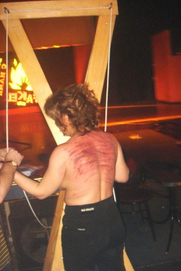 6P Back Flogging in Russian Club 1