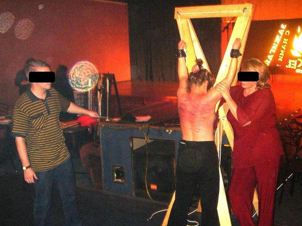 6P Back Flogging in Russian Club 1