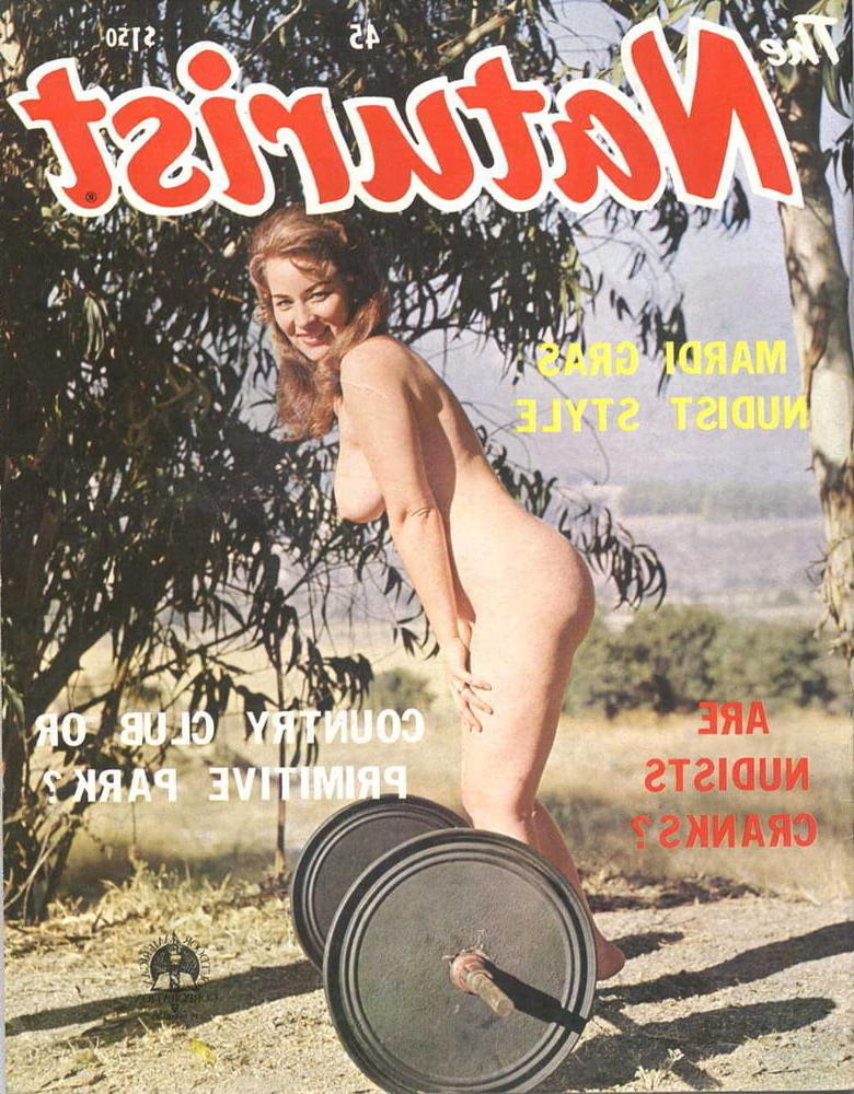 25P 0775 Very old nude beach photo.
