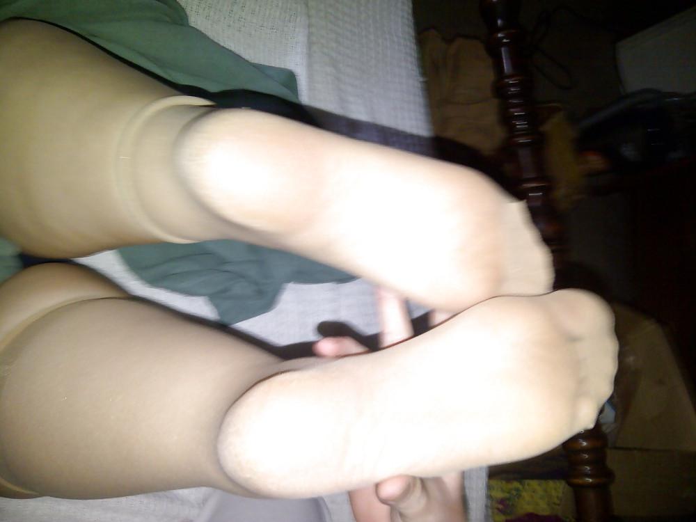 19P My wife in pantyhose.