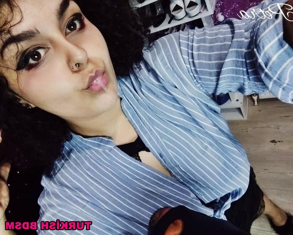 7P Turkish bbw bdsm  turk glasses big boobs hot nylon socks