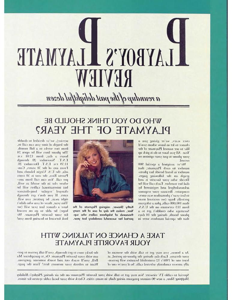 25P Playboy Magazine (January 1987) - Nude Pics Only