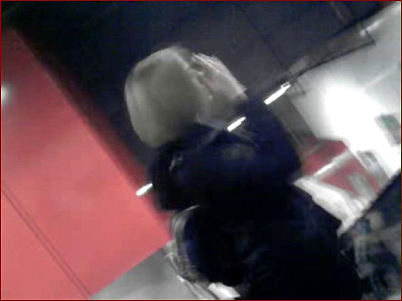 24P Blond business woman upskirt