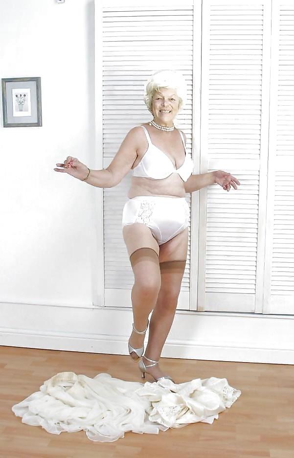 25P Grannys in satin lingerie 2