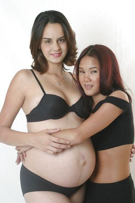 15P Teen with a pregnant slut