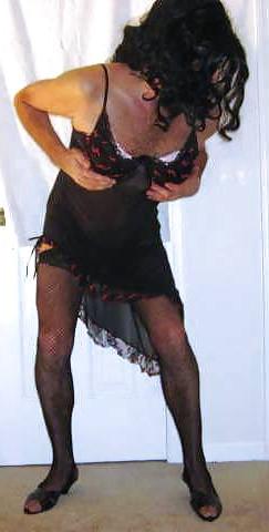 19P Sissy Loves Fishnet Stockings