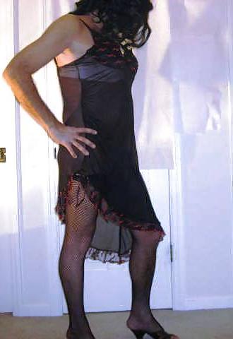 19P Sissy Loves Fishnet Stockings