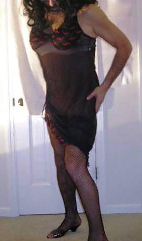 19P Sissy Loves Fishnet Stockings