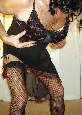 19P Sissy Loves Fishnet Stockings