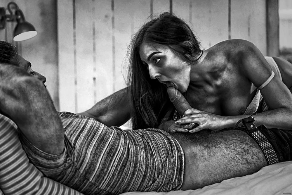 25P Lovemaking in black and white - 15