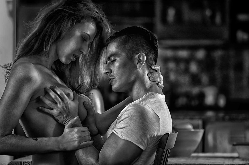 25P Lovemaking in black and white - 2
