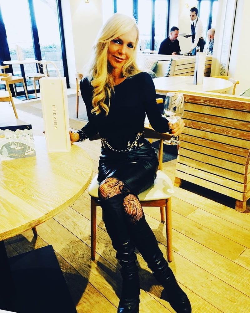 25P Black Leather Skirt 4 - by Redbull18