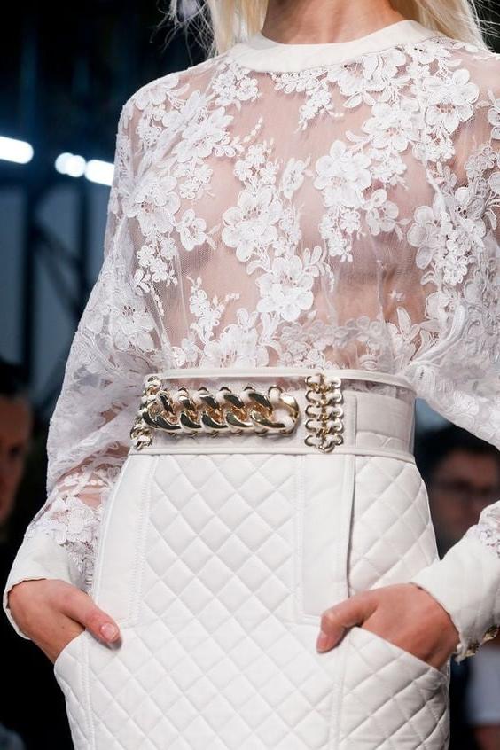 13P White Leather Skirt 2 - by Redbull18