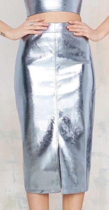 25P Metallic Coloured Leather Skirts 2 - by Redbull18