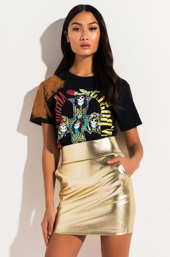 25P Metallic Coloured Leather Skirts 2 - by Redbull18