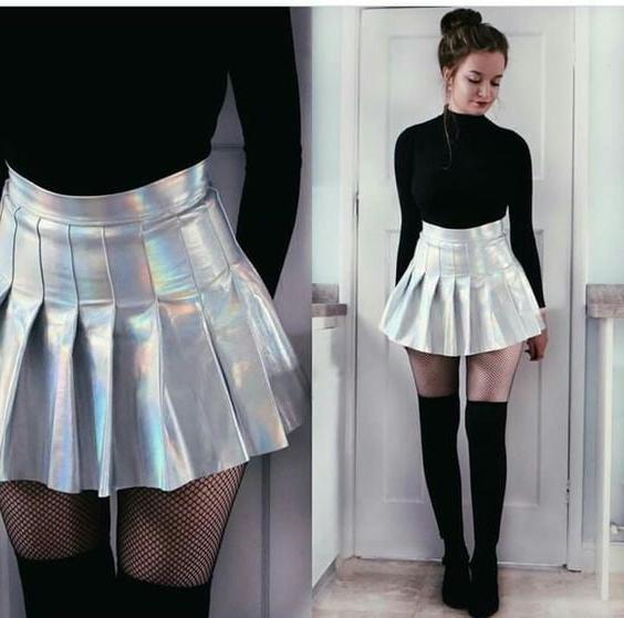 25P Metallic Coloured Leather Skirts 2 - by Redbull18