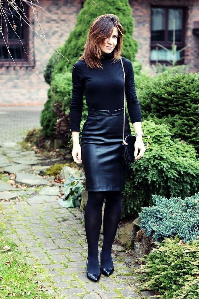 25P Black Leather Skirt 5 - by Redbull18