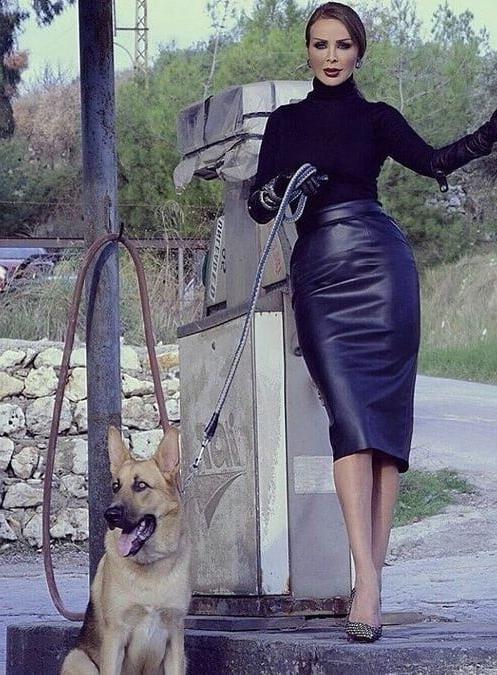 25P Black Leather Skirt 5 - by Redbull18