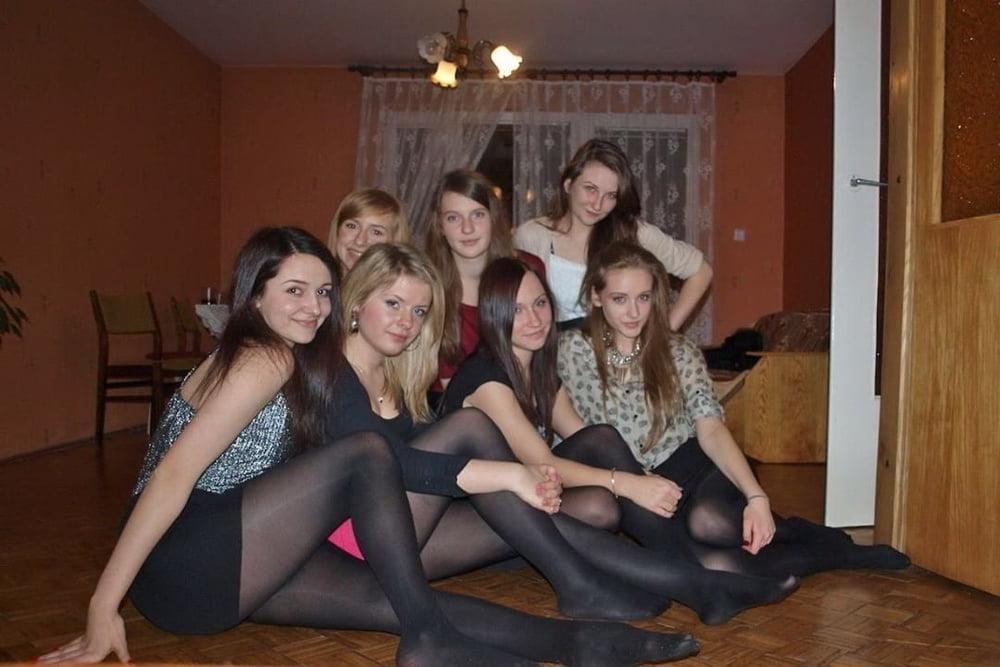 24P black stockings nylon pantyhose sexy legs 14