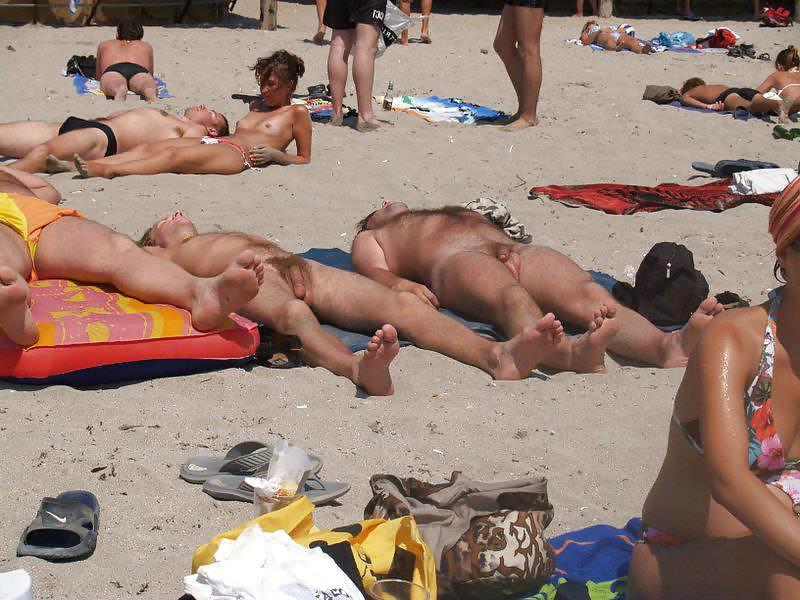 12P All naked on the beach