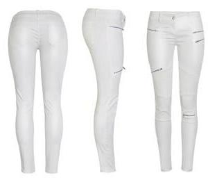 22P White Leather Pants 3 - by Redbull18