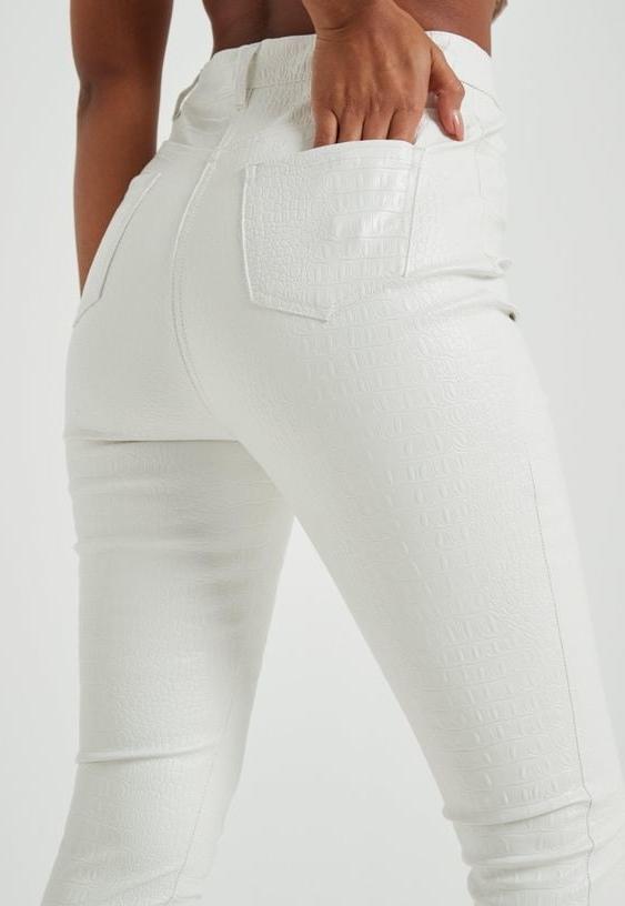 22P White Leather Pants 3 - by Redbull18