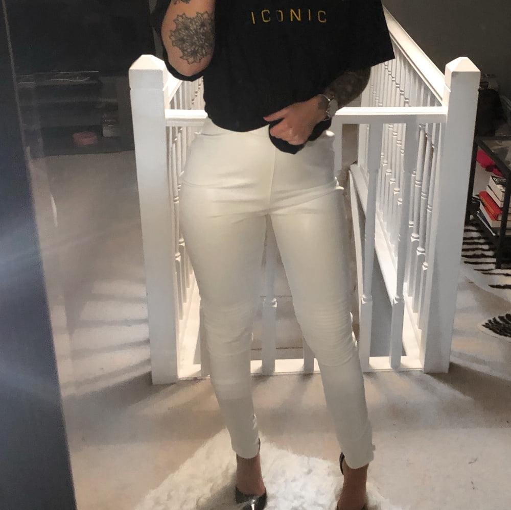 22P White Leather Pants 3 - by Redbull18