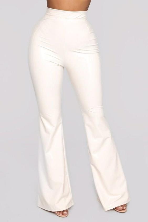 22P White Leather Pants 3 - by Redbull18