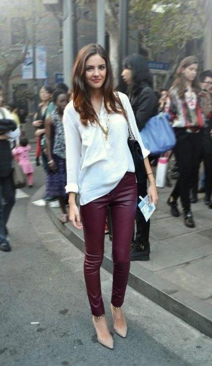 25P Red Leather Pants 3 - by Redbull18