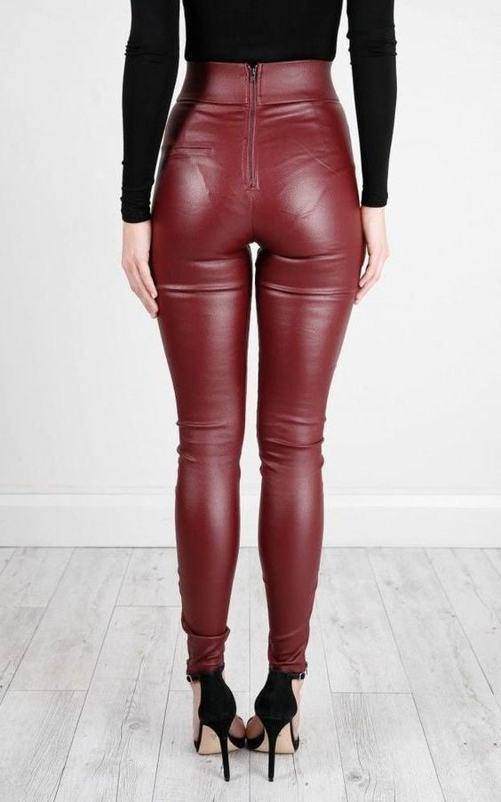 25P Red Leather Pants 3 - by Redbull18