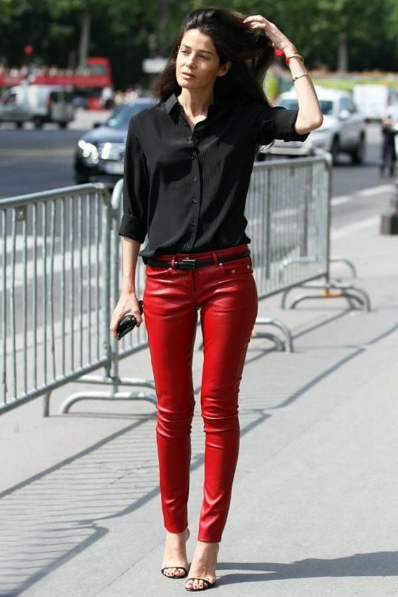25P Red Leather Pants 3 - by Redbull18