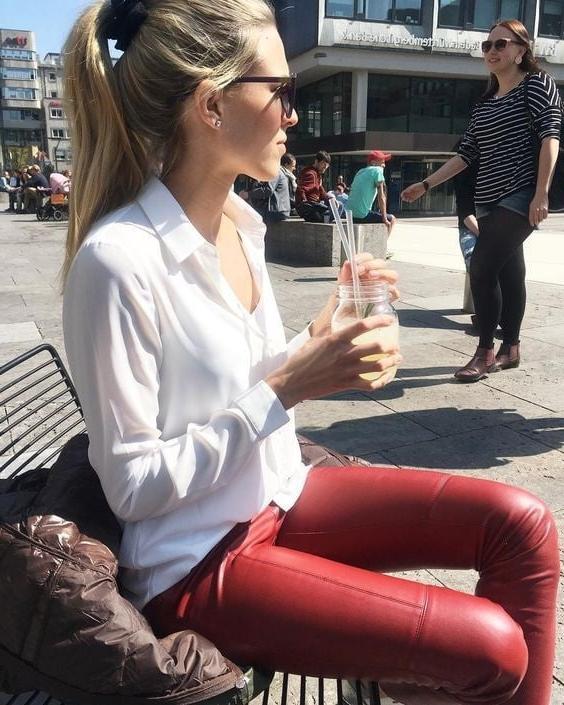 25P Red Leather Pants 3 - by Redbull18