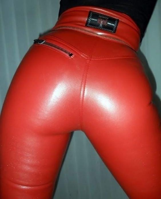 25P Red Leather Pants 3 - by Redbull18