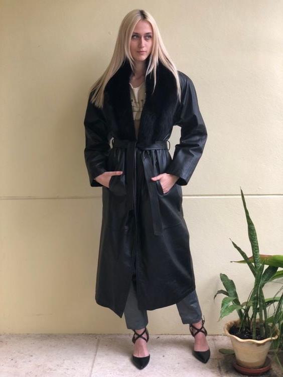 25P Black Leather Coat 6 - by Redbull18